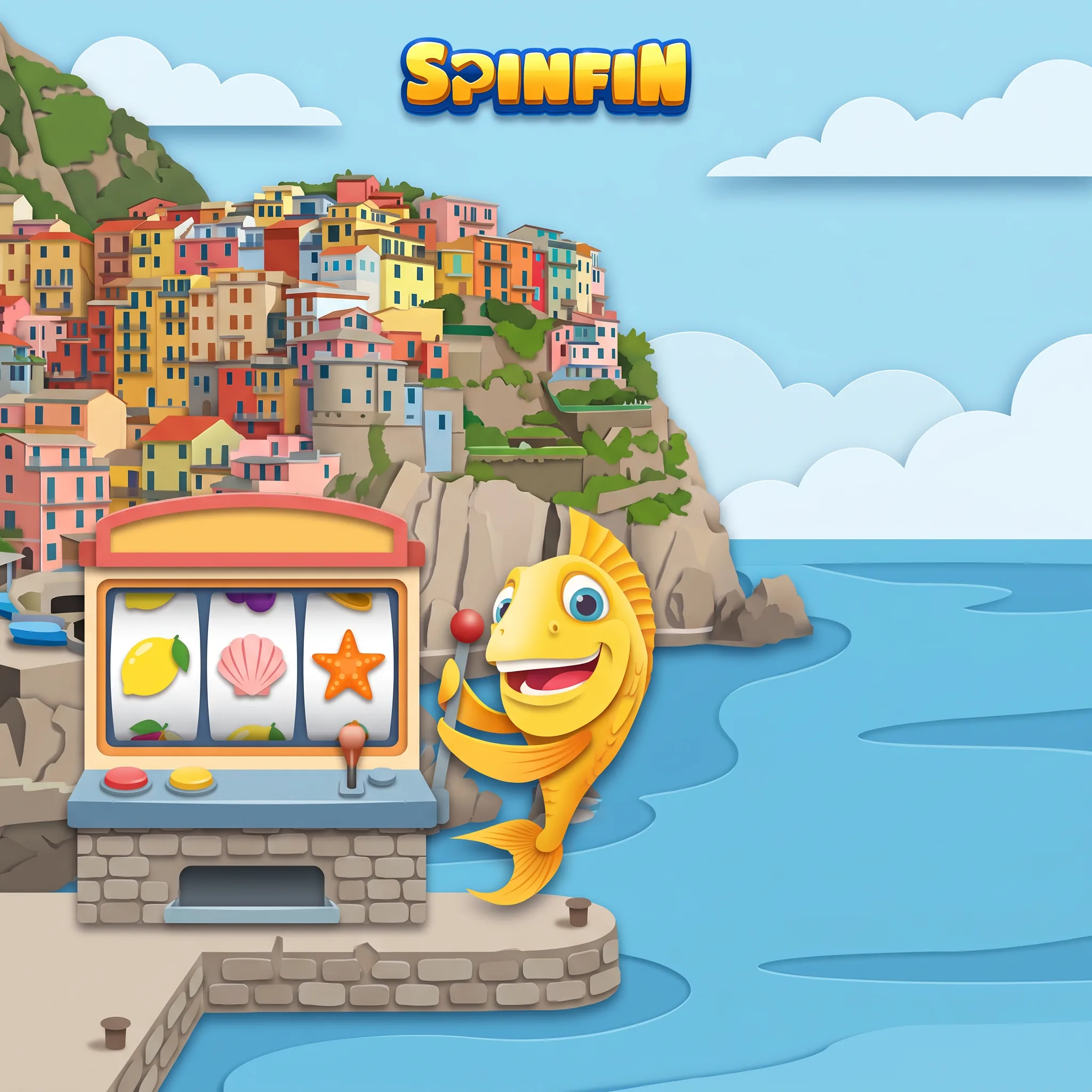 Una slot SpinFin sul mare delle Cinque Terre